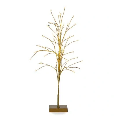 Tag Glint Led Tall Gold Artificial Christmas Tree Indoor Decor
