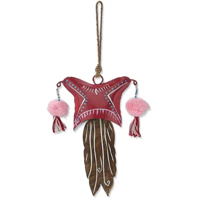 Tag Gnomie Hannah Bell Decorative Holiday Bell Multicolor Iron In Brown