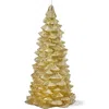 Tag Gold Fir Tree Sculpted Candle Holiday Decor Christmas In Gold