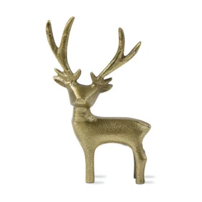 Tag Gold Reindeer Figurine Holiday Decor For Christmas