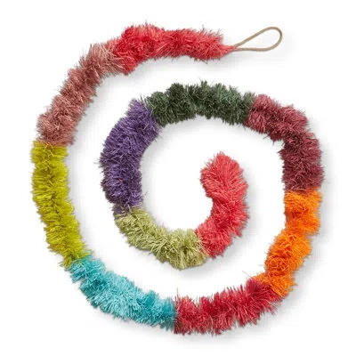 Tag Groovy Fringe Paper Garland In Orange
