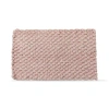Tag Handwoven Blush Solid Rectangle Doormat For Indoor Outdoor In Pink