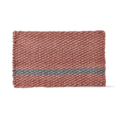 Tag Handwoven Doormat In Pink