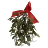 Tag Hanging Mistletoe Artificial Flower Stems Holiday Decor In Green