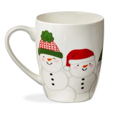 Tag Happy Snowman Mug In Multi