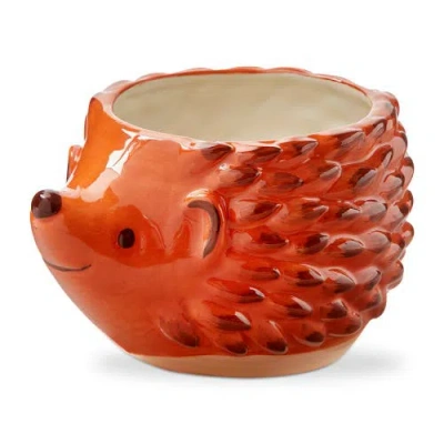 Tag Hedgehog 4" Planter Brown Multi Earthenware Spring In Orange