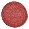 Tag Hemp Braided Reversible Placemat Burnt Sienna Square In Red