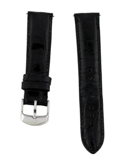 Pre-owned Tag Heuer 18mm Apple Watch Strap In Black