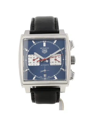 Pre-owned Tag Heuer 2020s Monaco 39mm Watch In Blue