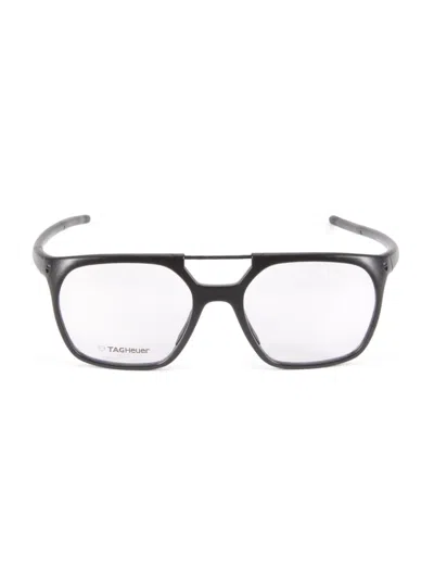 Tag Heuer 53mm Blue Light Lens Square Eyeglasses In Black