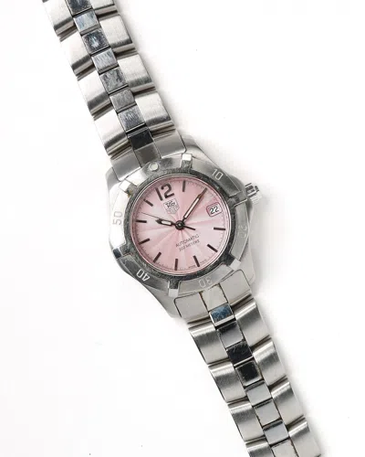 Pre-owned Tag Heuer Aquaracer 28mm 2006 Automatic Watch In Pink