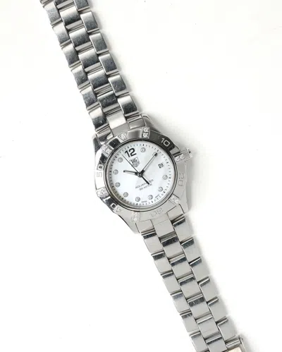 Pre-owned Tag Heuer Aquaracer 28mm 2007 Full Set Diamond Watch In Other