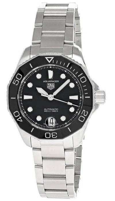 Pre-owned Tag Heuer Aquaracer Auto 36mm Ss Black Dial Women's Watch Wbp231d.ba0626