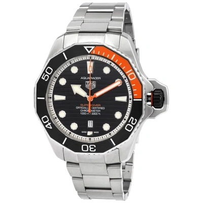 Tag Heuer Aquaracer Automatic Black Dial Men's Watch Wbp5a8a.bf0619 In Aqua / Black