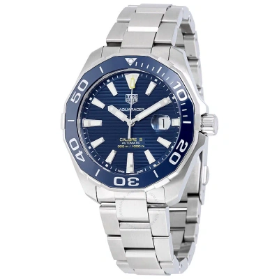 Tag Heuer Aquaracer Automatic Blue Dial Men's Watch Way201b.ba0927 In Metallic