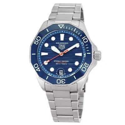 Pre-owned Tag Heuer Aquaracer Automatic Blue Dial Men's Watch Wbp5111.ba0013