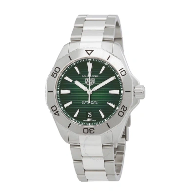 Tag Heuer Aquaracer Automatic Green Dial Men's Watch Wbp2115.ba0627 In Aqua / Green