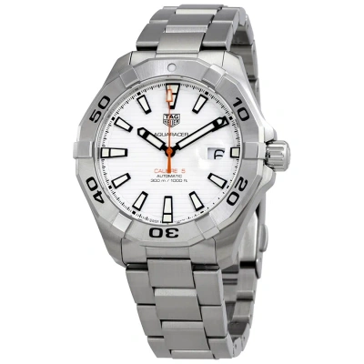 Tag Heuer Aquaracer Automatic White Dial Men's Watch Way2013.ba0927 In Black