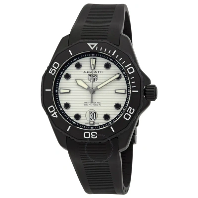 Tag Heuer Aquaracer Automatic White Dial Men's Watch Wbp201d-ft6197 In Black