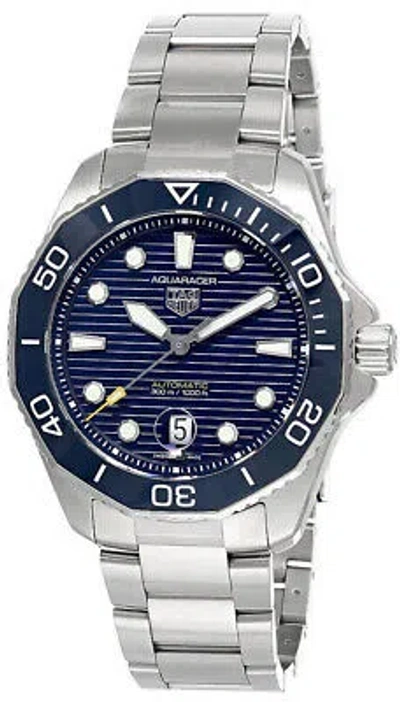 Pre-owned Tag Heuer Aquaracer Calibre 5 Auto 43mm Ss Men's Watch Wbp201b.ba0632