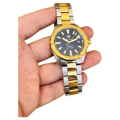 Pre-owned Tag Heuer Aquaracer Calibre 5 Automatic Wbd2120 41mm Bi-colour Men's Watch Boxed In Multi