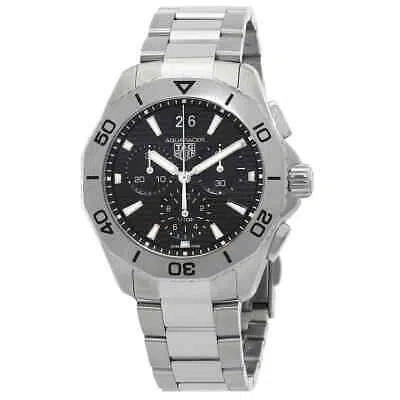 Pre-owned Tag Heuer Aquaracer Chronograph Quartz Black Dial Men's Watch Cbp1110.ba0627