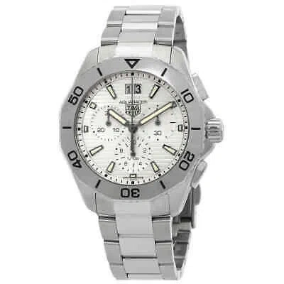 Pre-owned Tag Heuer Aquaracer Chronograph Quartz Grey Dial Men's Watch Cbp1111.ba0627