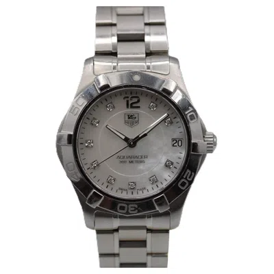 Pre-owned Tag Heuer Aquaracer Ladies Waf1312 – Diamond Dial – 32mm – Full Set – 2007 In Multi