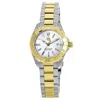 Tag Heuer Aquaracer Lady 300m 27mm Quartz 18k Yellow Gold Plated Steel Women's Watch Wbd1420.bb0321 In Multi