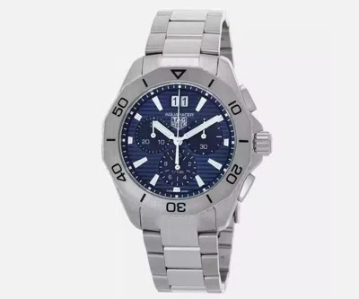 Pre-owned Tag Heuer Aquaracer Pro 200 Blue/steel Chronograph Men's Watch Cbp1113.ba0627