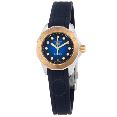 Tag Heuer Aquaracer Professional 200 Automatic Diamond Blue Dial Ladies Watch Wbp2450.ft6215