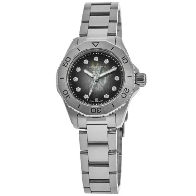 Tag Heuer Aquaracer Professional 200 Date Black Diamond Dial Steel Women's Watch Wbp2410.ba0622