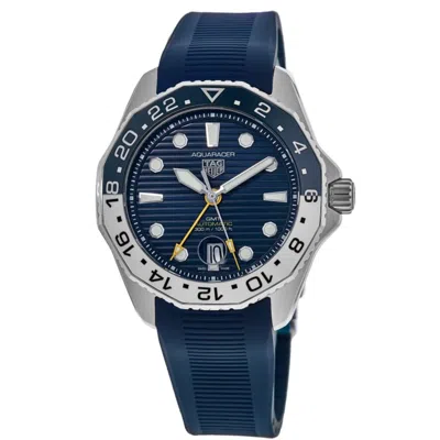 Tag Heuer Aquaracer Professional 300 Blue Dial Rubber Strap Men's Watch Wbp2010.ft6198