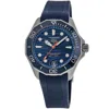 Tag Heuer Aquaracer Professional 300 Date Automatic Blue Dial Rubber Strap Men's Watch Wbp5111.ft6259 In Blue