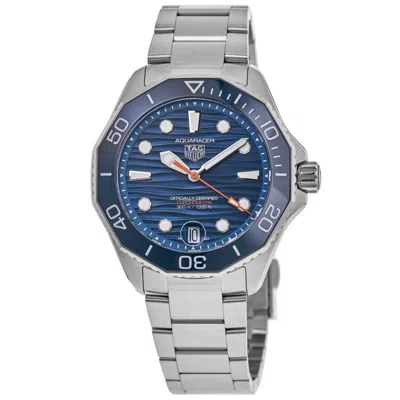 Tag Heuer Aquaracer Professional 300 Date Automatic Blue Dial Stainless Steel Men's Watch Wbp5111.ba0013 In Metallic