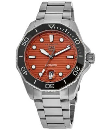 Pre-owned Tag Heuer Aquaracer Professional 300 Orange Men's Watch Wbp201f.ba0632