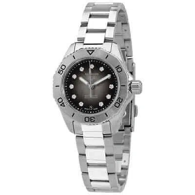 Pre-owned Tag Heuer Aquaracer Professional Automatic Diamond Black Dial Ladies Watch