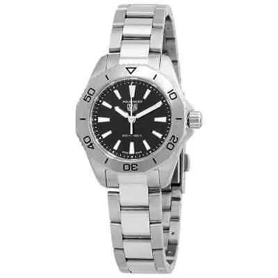 Pre-owned Tag Heuer Aquaracer Quartz Black Dial Ladies Watch Wbp1410.ba0622
