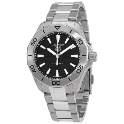 Tag Heuer Aquaracer Quartz Black Dial Men's Watch Wbp1110.ba0627 In Metallic