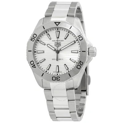 Tag Heuer Aquaracer Quartz Silver Dial Men's Watch Wbp1111.ba0627 In White