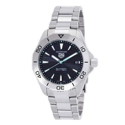 Pre-owned Tag Heuer Aquaracer Solargraph Black Dial Men's Watch Wbp1114.ba0000