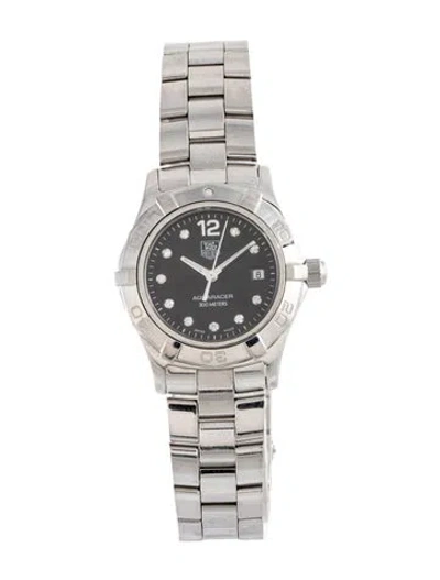 Pre-owned Tag Heuer Aquaracer Watch, 27mm In Multicolor