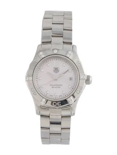 Pre-owned Tag Heuer Aquaracer Watch, 27mm In Multicolor