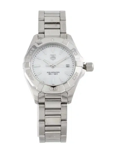 Pre-owned Tag Heuer Aquaracer Watch, 27mm In Multicolor