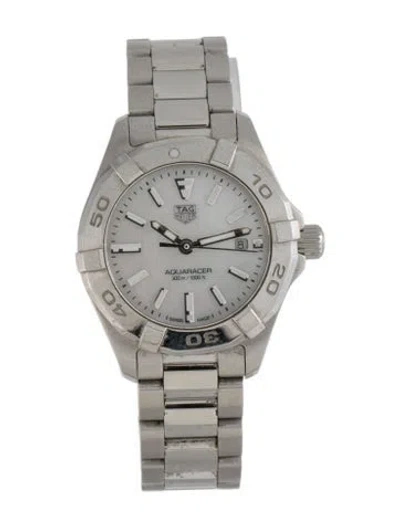 Pre-owned Tag Heuer Aquaracer Watch, 28mm In Multicolor