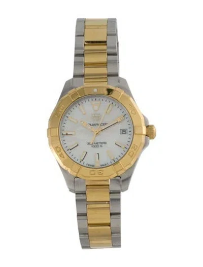 Pre-owned Tag Heuer Aquaracer Watch, 32mm In Multi