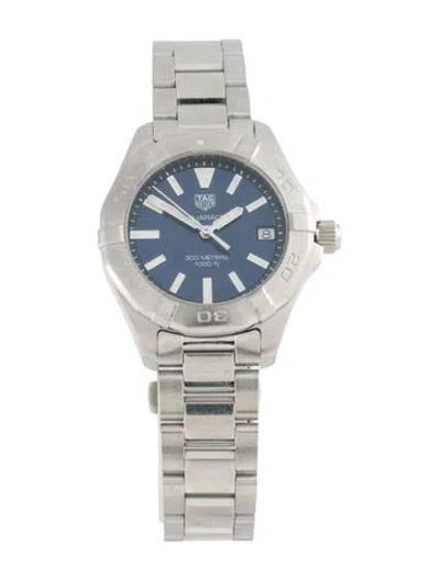 Pre-owned Tag Heuer Aquaracer Watch, 33mm In Multicolor