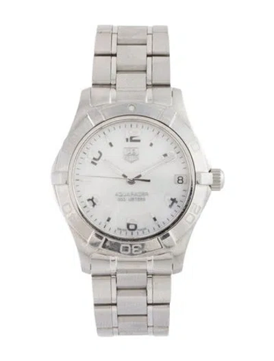 Pre-owned Tag Heuer Aquaracer Watch, 34mm In Multi