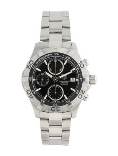 Pre-owned Tag Heuer Aquaracer Watch, 41mm In Multicolor