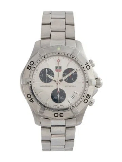 Pre-owned Tag Heuer Aquaracer Watch, 42mm In Multicolor